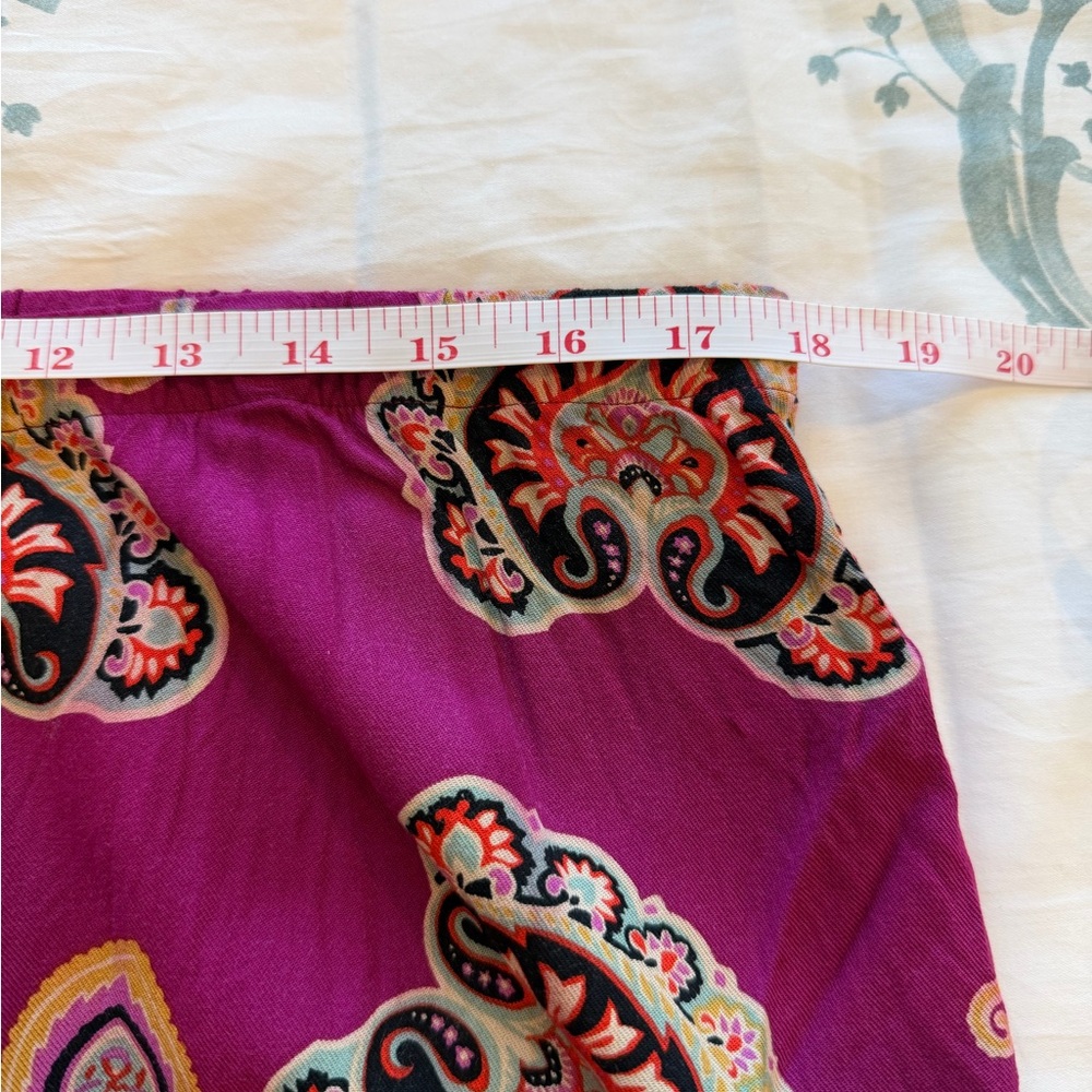 Natori Women's Floral Print Lounge Wear Top/Pants - Purple (Large) - Picture 9 of 15